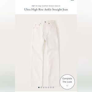 Abercrombie ankle straight jean 28